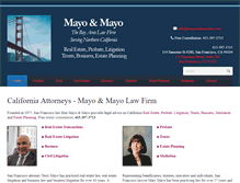 Tablet Screenshot of mayoandmayolaw.com